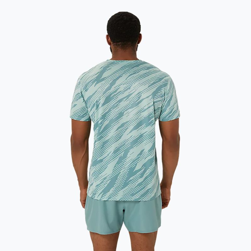 Vyriški bėgimo marškinėliai ASICS All Over Print Top light celadon/celadon 3