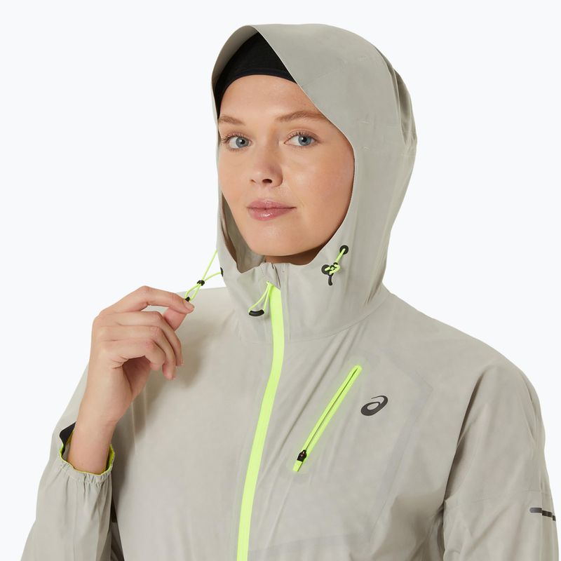 Vyriška bėgimo striukė ASICS Fujitrail Waterproof oatmeal 6