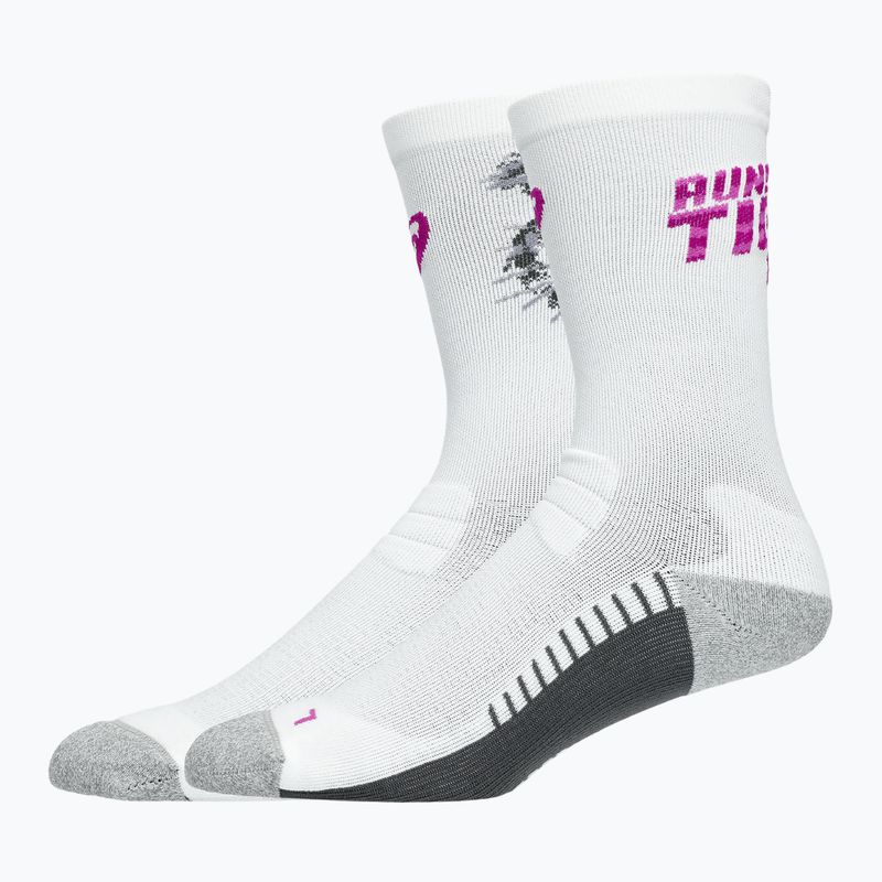 Bėgimo kojinės ASICS Performance Run Crew brilliant white/bold magenta 2
