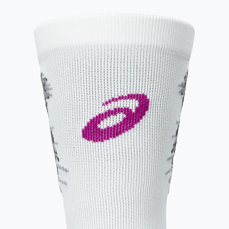 Bėgimo kojinės ASICS Performance Run Crew brilliant white/bold magenta 3