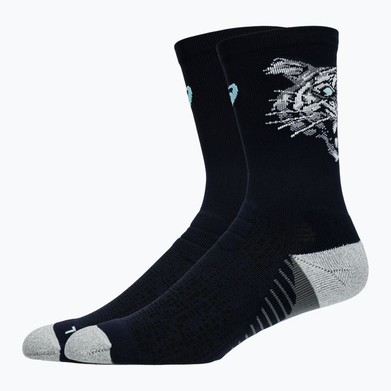 Bėgimo kojinės ASICS Performance Run Crew midnight/bright cyan 2