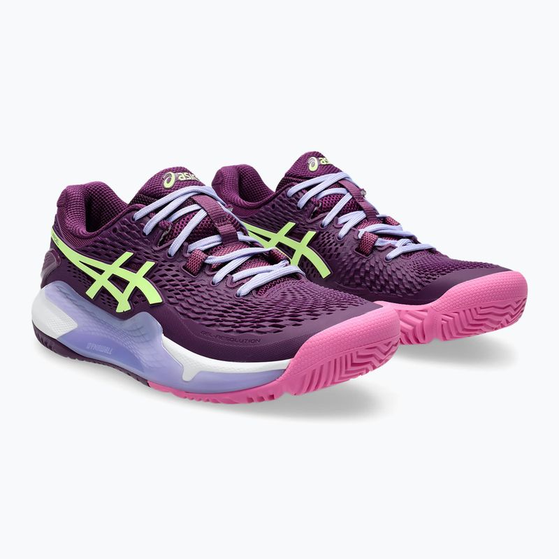 Moteriški padelio batai ASICS Gel-Resolution 9 deep mauve/lime green 10