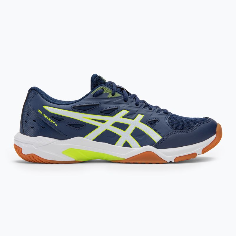 Vyriški batai ASICS Gel-Rocket 11 blue expanse/safety yellow 2