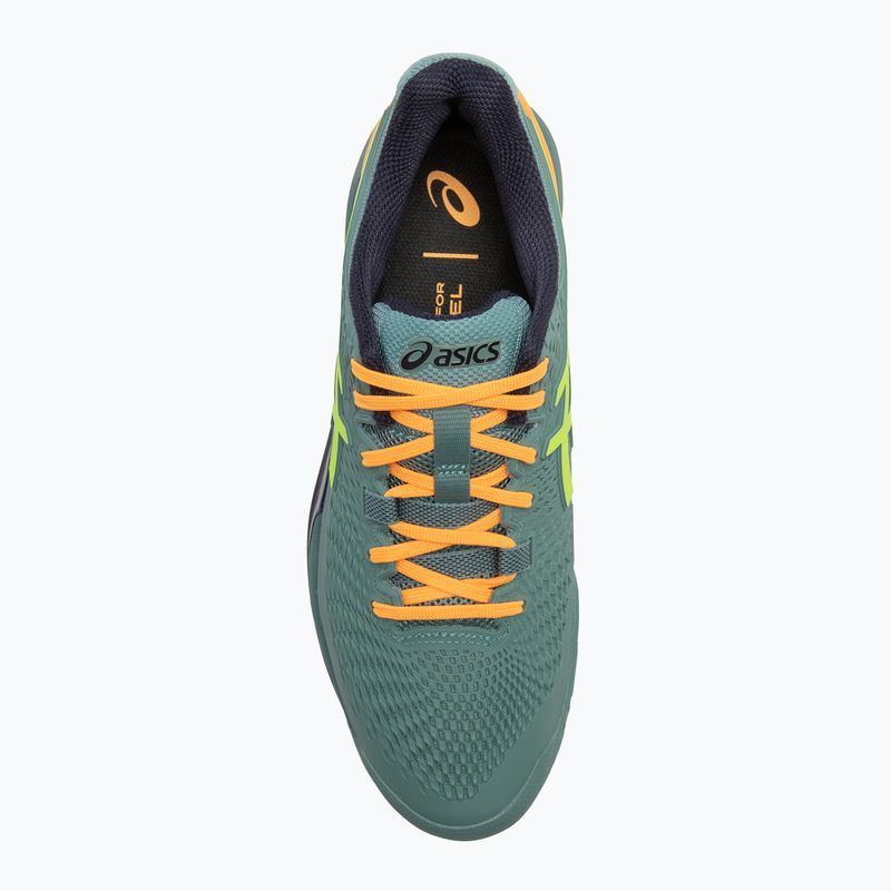 Vyriški padelio batai ASICS Gel-Resolution 9 celadon/safety yellow 5