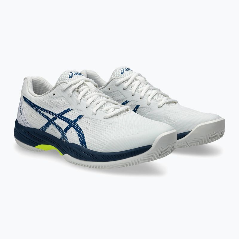 Vyriški teniso batai ASICS Gel-Game 9 Clay/OC white/mako blue 10