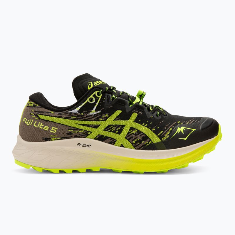 Vyriški bėgimo batai ASICS Fuji Lite 5 black/safety yellow 3