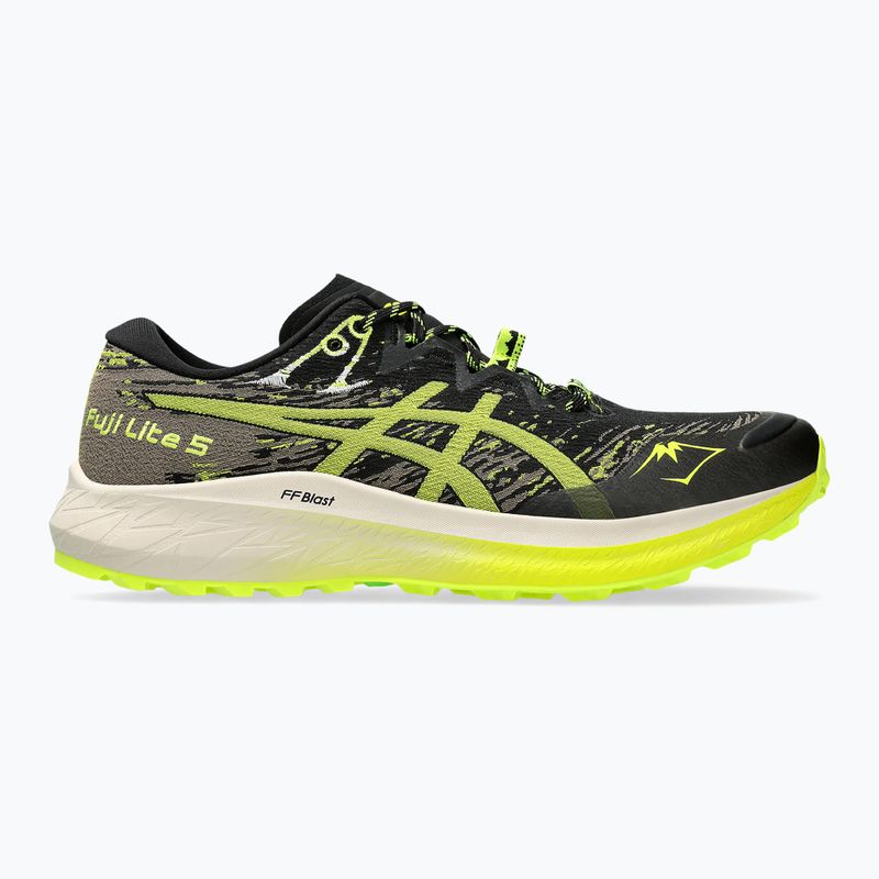 Vyriški bėgimo batai ASICS Fuji Lite 5 black/safety yellow 8