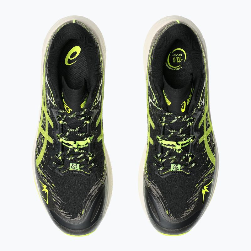 Vyriški bėgimo batai ASICS Fuji Lite 5 black/safety yellow 12