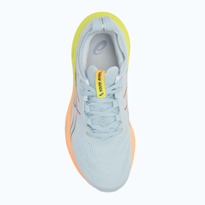 Moteriški bėgimo batai ASICS Gel-Nimbus 26 Paris cool grey/safety yellow 5