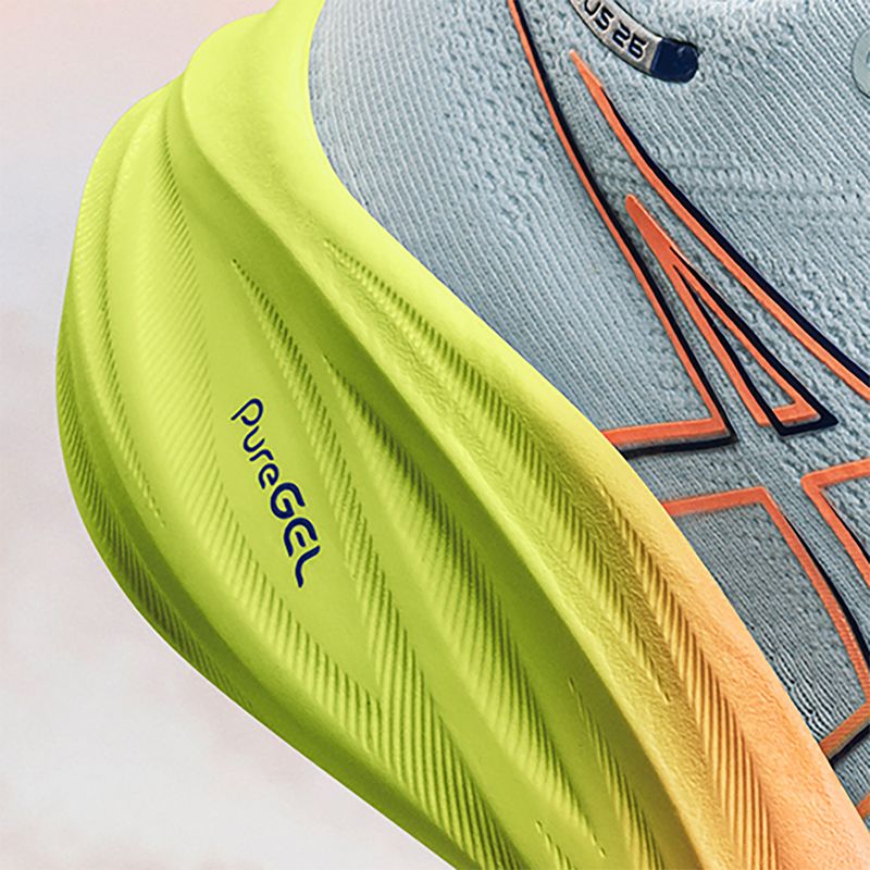 Moteriški bėgimo batai ASICS Gel-Nimbus 26 Paris cool grey/safety yellow 10
