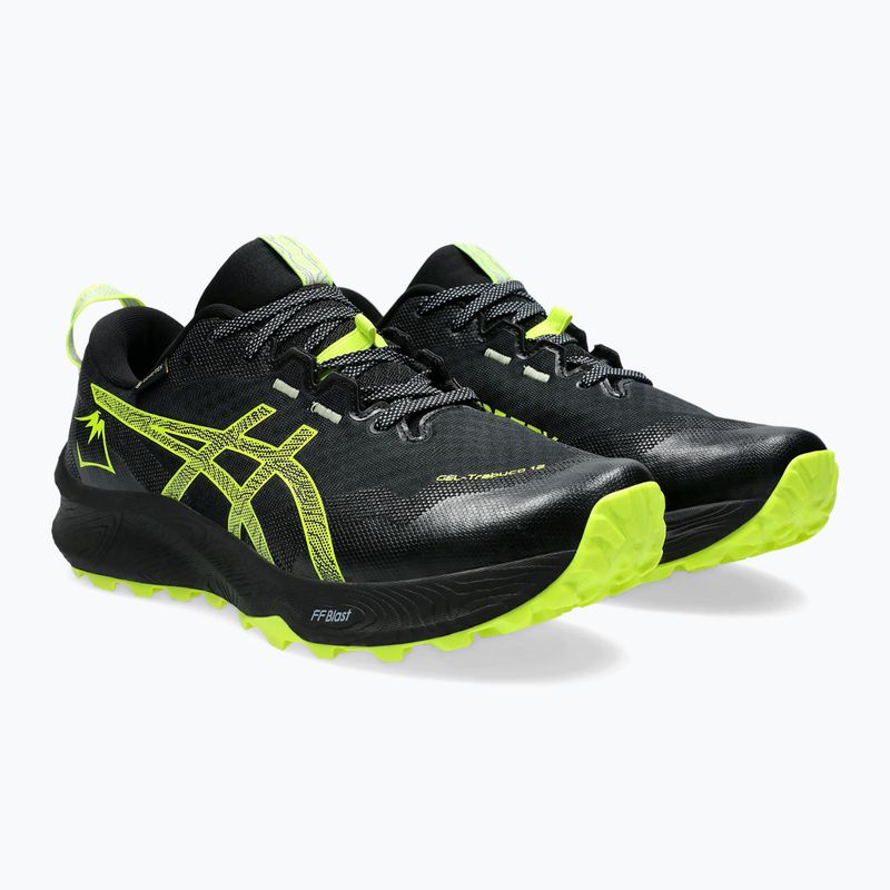 Vyriški bėgimo bateliai ASICS Gel-Trabuco 12 GTX black/safety yellow 10