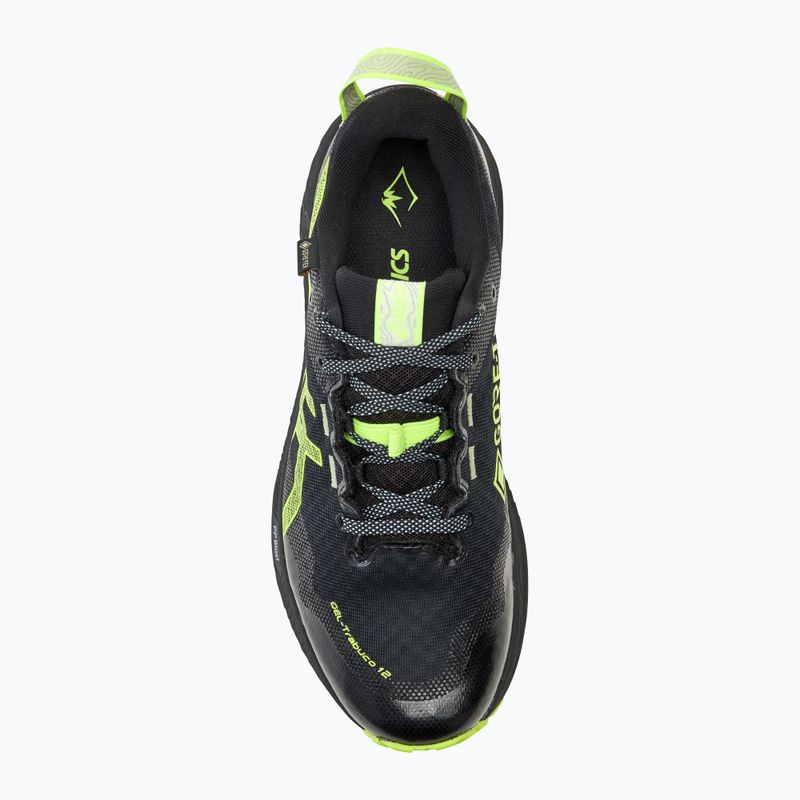Vyriški bėgimo bateliai ASICS Gel-Trabuco 12 GTX black/safety yellow 5