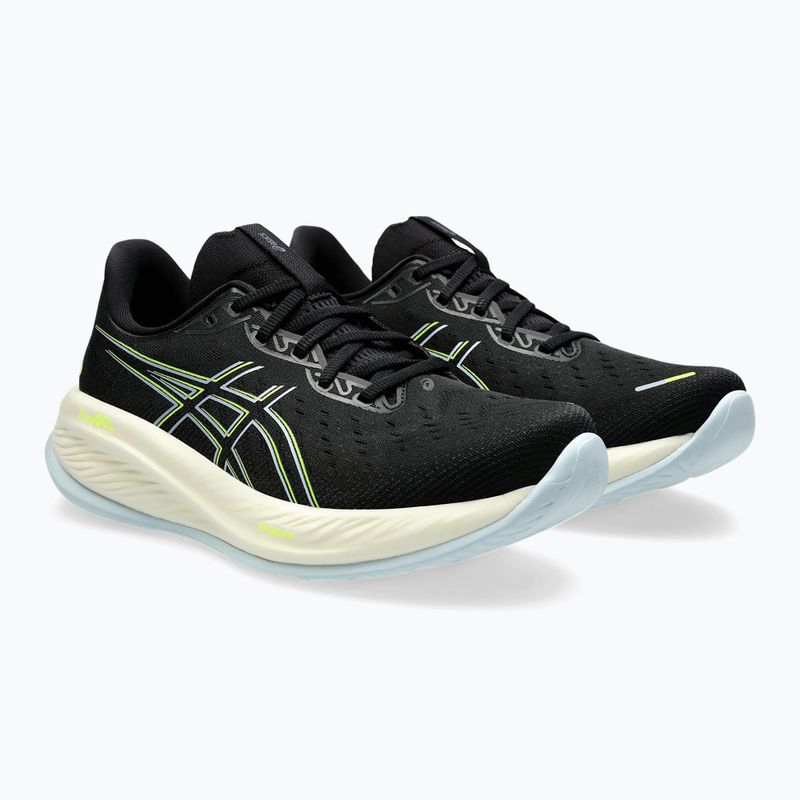 Vyriški bėgimo batai ASICS Gel-Cumulus 26 black/safety yellow 10