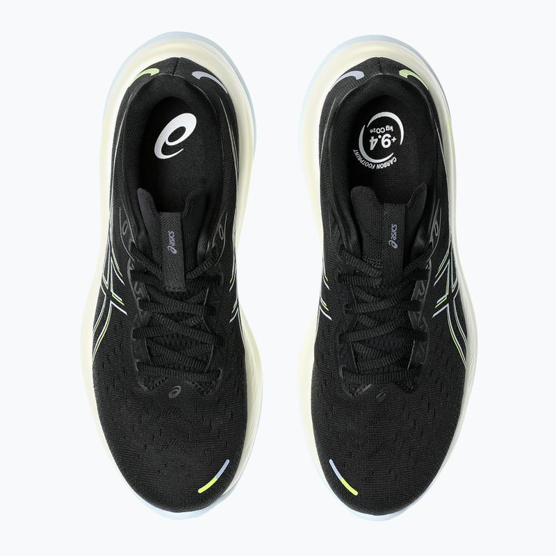 Vyriški bėgimo batai ASICS Gel-Cumulus 26 black/safety yellow 12
