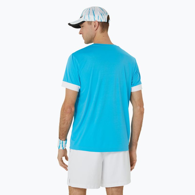 Vyriški teniso marškinėliai ASICS Court SS Top digital aqua/brilliant white 3