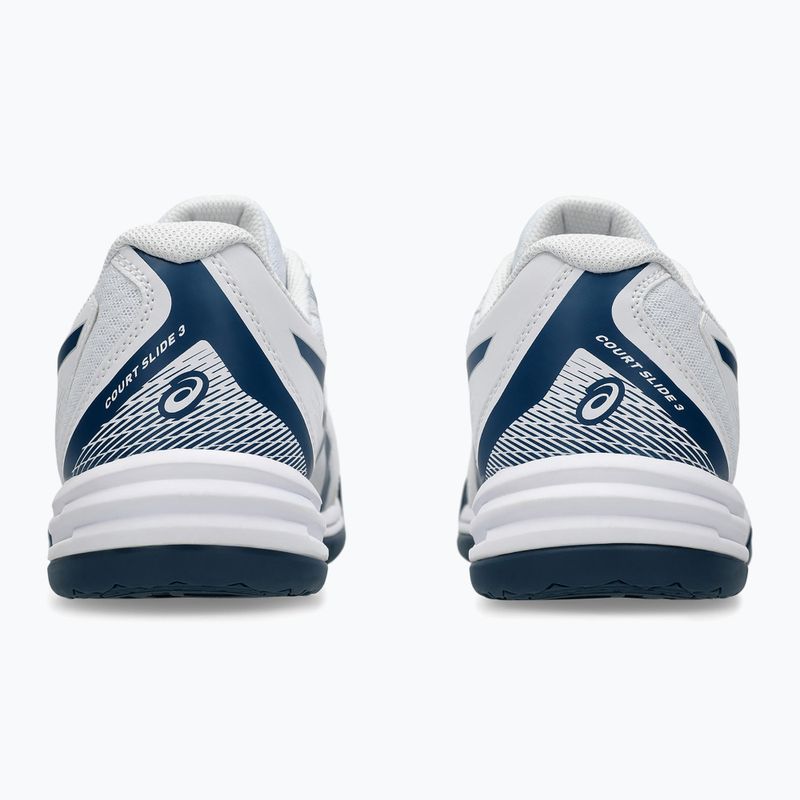 Vyriški teniso batai ASICS Court Slide 3 white/mako blue 11