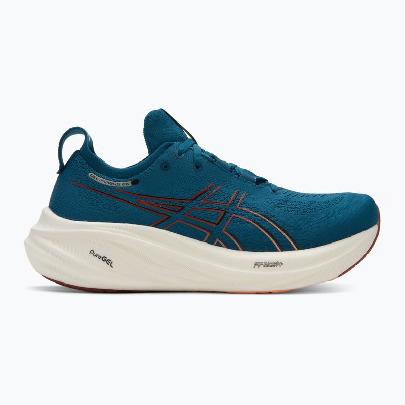 Vyriški bėgimo bateliai ASICS Gel-Nimbus 26 rich navy/faded orange 2
