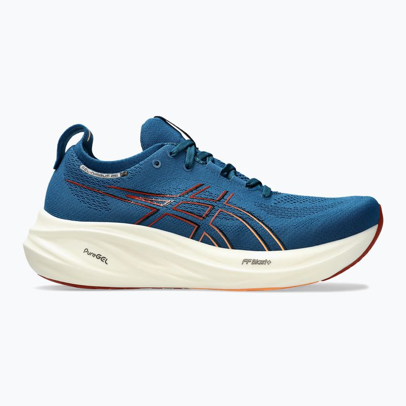 Vyriški bėgimo bateliai ASICS Gel-Nimbus 26 rich navy/faded orange 8