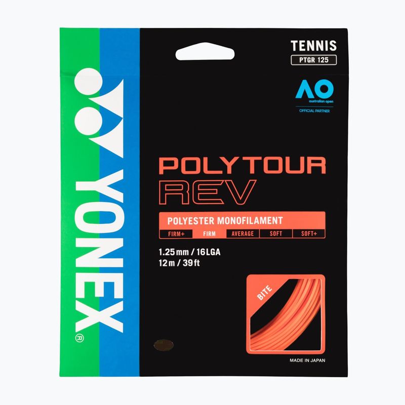 YONEX Poly Tour Rev 120 rinkinys 12 m baltos spalvos NT120PRS1W stygos