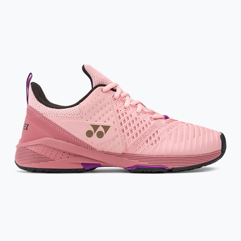 Moteriški teniso batai YONEX Sonicage 3 pink/beige 2