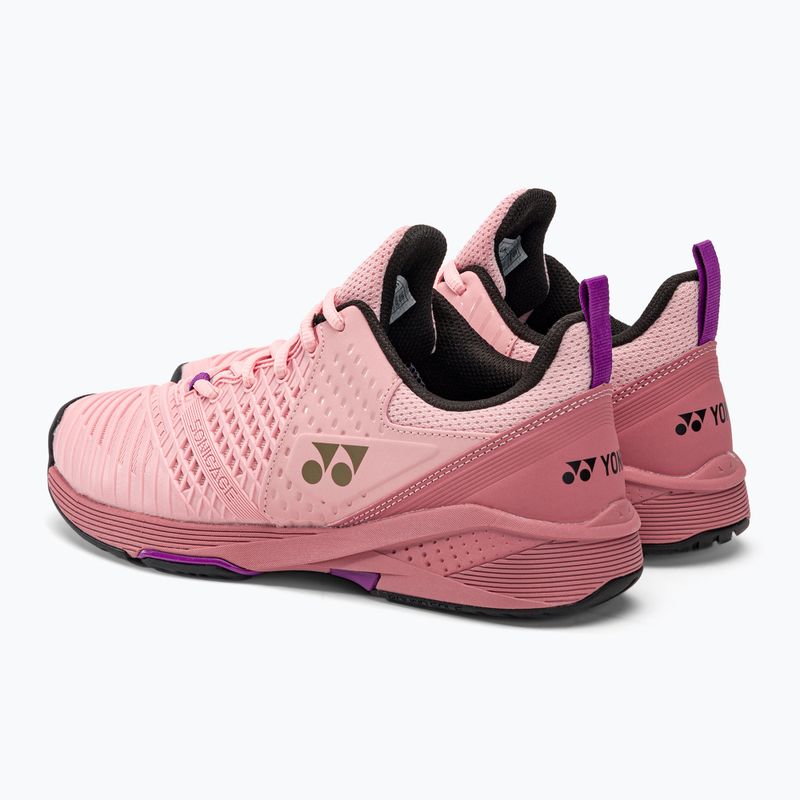 Moteriški teniso batai YONEX Sonicage 3 pink/beige 3