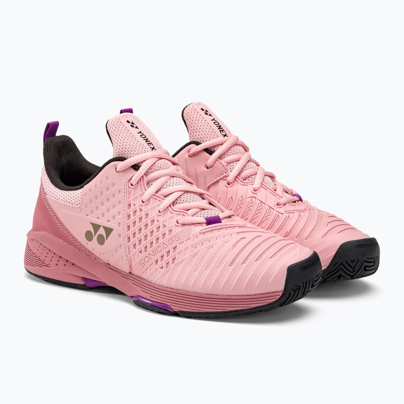 Moteriški teniso batai YONEX Sonicage 3 pink/beige 4