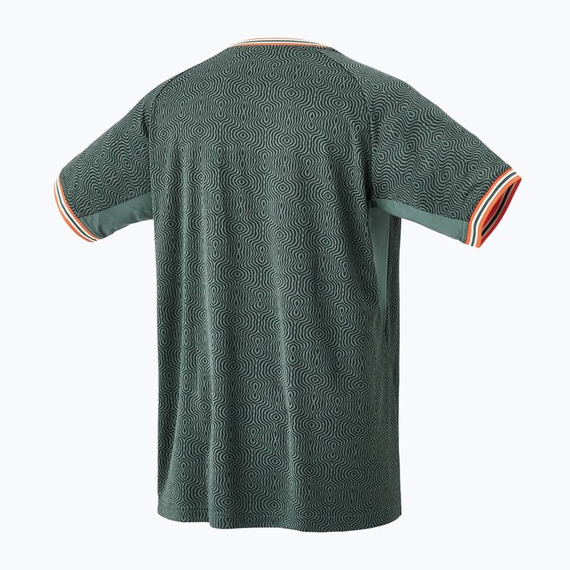 Vyriški teniso marškinėliai YONEX 10560 Roland Garros Crew Neck olive 2