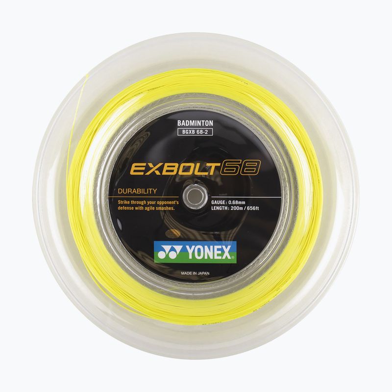 Stygos badmintono raketei YONEX Exbolt 68 Set 10 m yellow