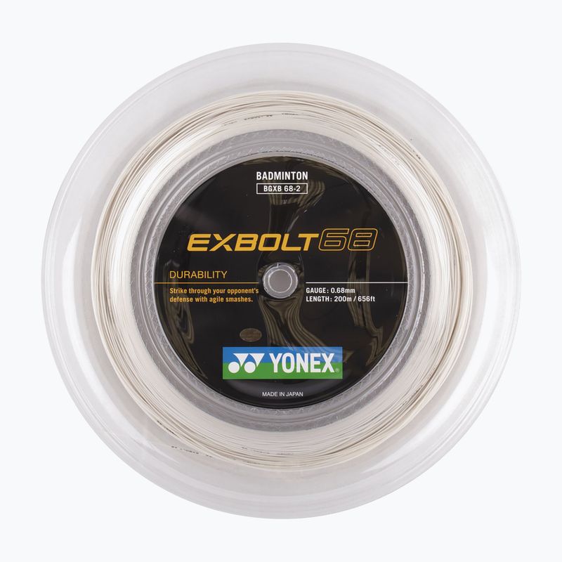 Stygos badmintono raketei YONEX Exbolt 68 Set 10 m white