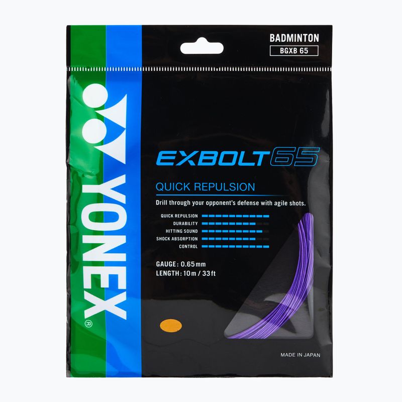 Stygos badmintono raketei YONEX Exbolt 65 Set 10 m purple