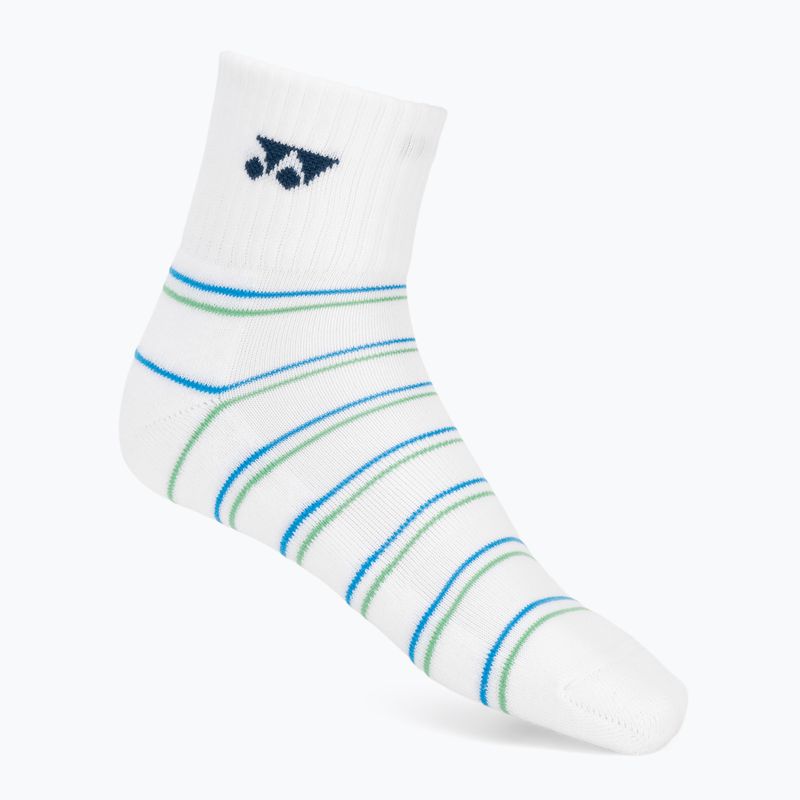 Kojinės YONEX 19236 Quarter 3 poros navy/white/green 3