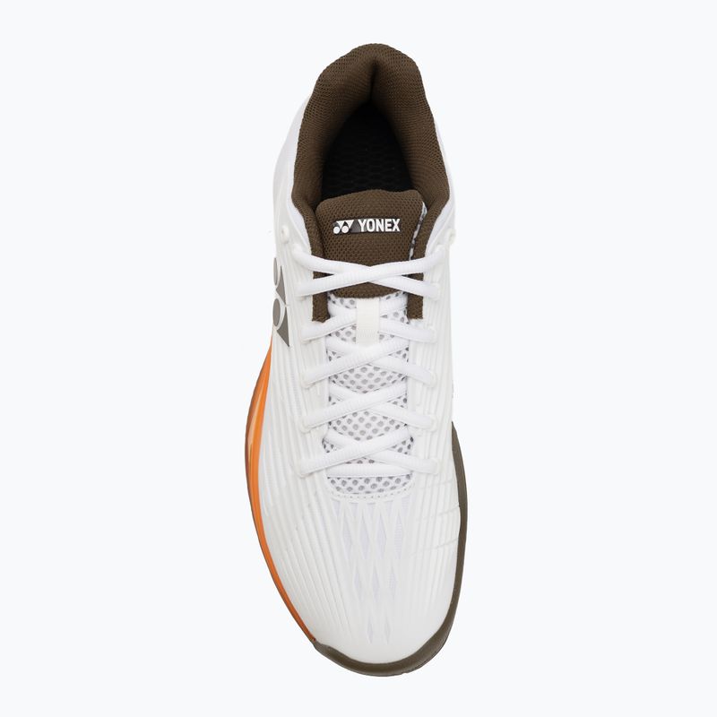 Vyriški teniso batai YONEX Eclipson 5 white/brown 5