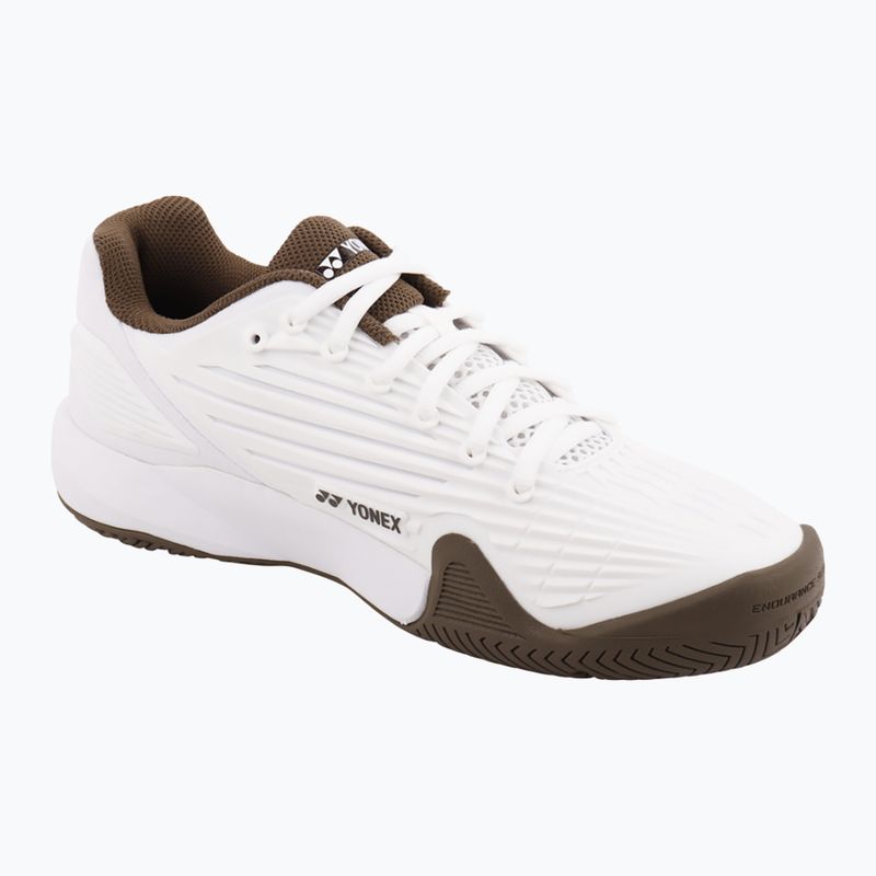 Vyriški teniso batai YONEX Eclipson 5 white/brown 9