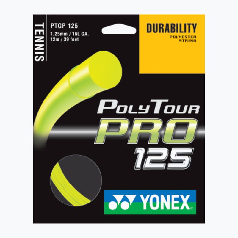 Teniso rakečių stygos YONEX Poly Tour Pro 125 LE Set yellow 3