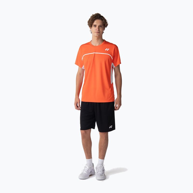 Vyriški marškinėliai YONEX 10726 Practice Crew Neck cyber orange 2