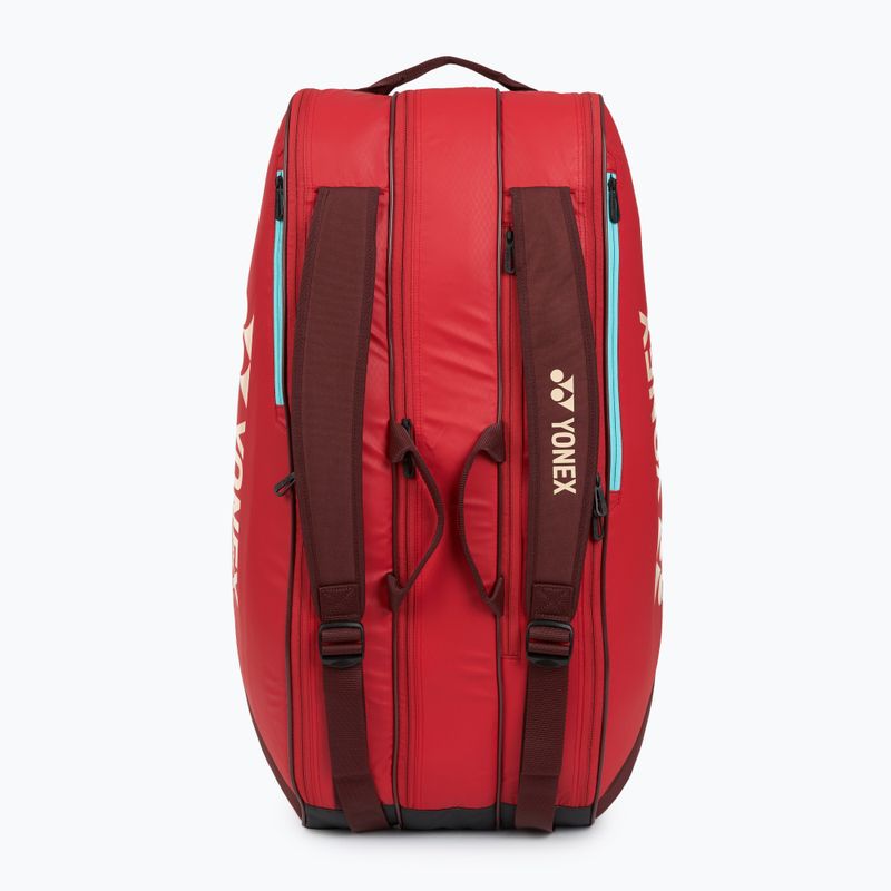 Teniso krepšys YONEX 42529 Team Racquet Bag 9 pcs ruby red 6