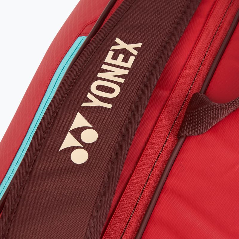 Teniso krepšys YONEX 42529 Team Racquet Bag 9 pcs ruby red 9