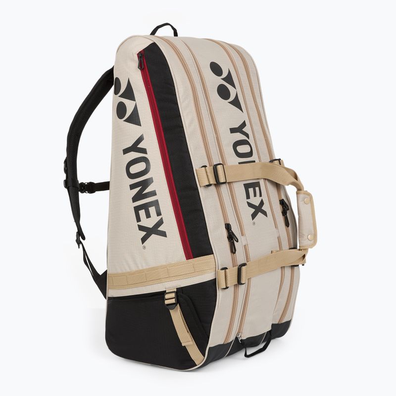 Teniso krepšys YONEX 72629 Gearlogic Racket Bag 9 pcs beige 5