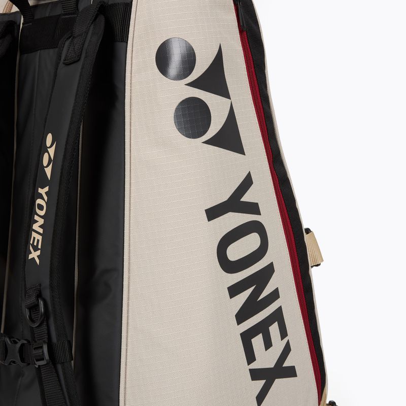 Teniso krepšys YONEX 72629 Gearlogic Racket Bag 9 pcs beige 9