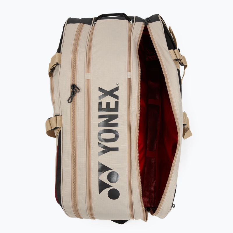 Teniso krepšys YONEX 72629 Gearlogic Racket Bag 9 pcs beige 11
