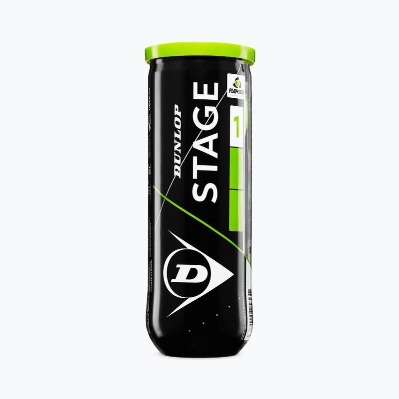 Dunlop Stage 1 vaikų teniso kamuoliukai 3 vnt. žali 601338 2