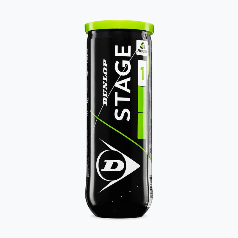 Teniso kamuoliukai Dunlop Stage 1 3 pack green 2