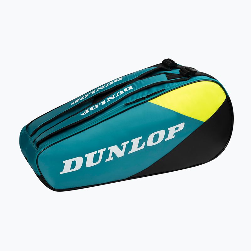 Teniso krepšys Dunlop SX-Club 6 RKT teal/black/yellow 2