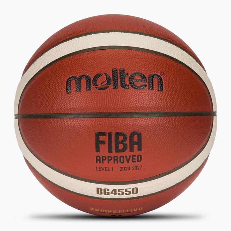 Krepšinio kamuolys Molten B7G4550 FIBA brown dydis 7