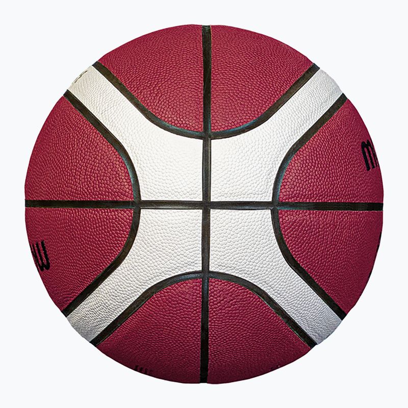 Krepšinio kamuolys Molten B5G4050 FIBA brown dydis 5 3