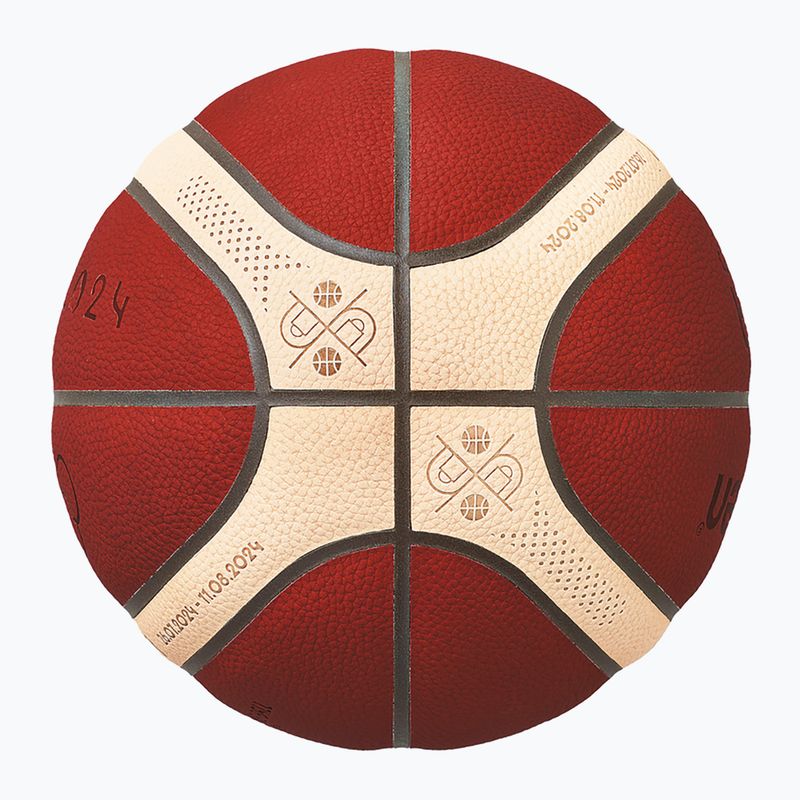 Krepšinio kamuolys Molten B7G5000-S4F FIBA brown dydis 7 2