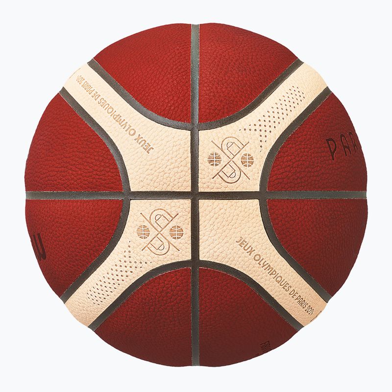 Krepšinio kamuolys Molten B7G5000-S4F FIBA brown dydis 7 3
