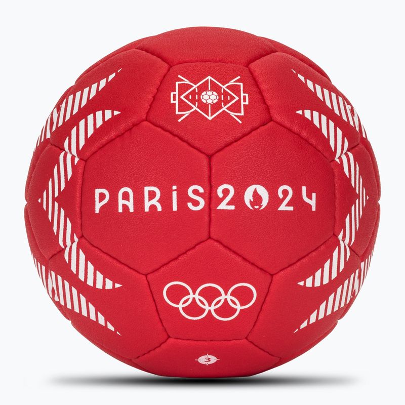 Rankinio kamuolys Molten H3A5000-S4F IHF OFFICIAL BALL PARIS 2024 red dydis 3 2