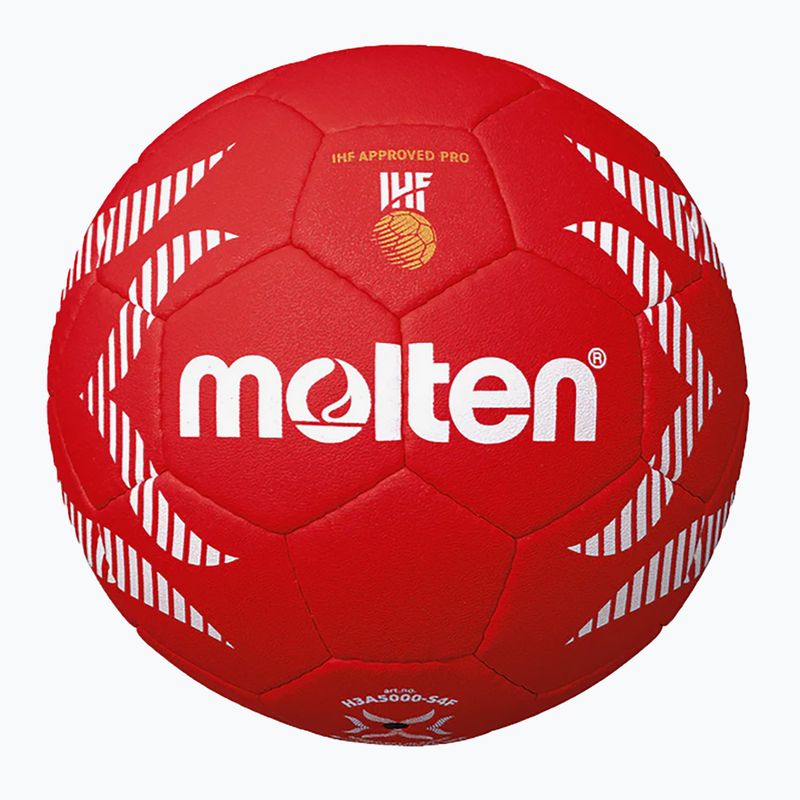 Rankinio kamuolys Molten H2A5000-S4F IHF OFFICIAL BALL PARIS 2024 red dydis 2 2