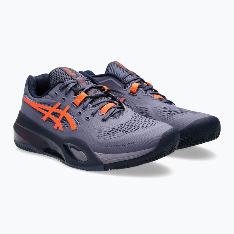 Vyriški teniso batai ASICS Gel-Resolution X Clay greyish purple/ nova orange 10